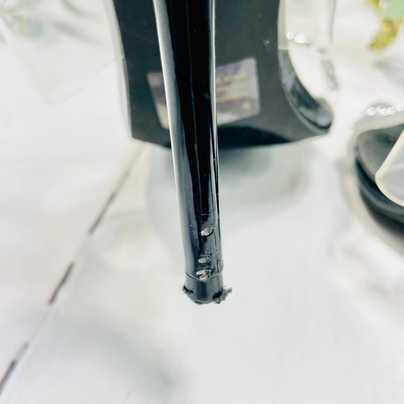 REVOL Trevor-Sc Clear Pointed Toe Pumps Transparent Strap Women Size 6 - Picture 9 of 14